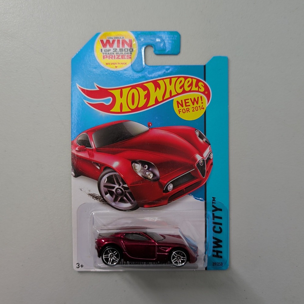 Hot Wheels Alfa Romeo 8C Competizione 2014 HW City Night Burnerz Red 29/250